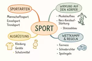 Vorschau - Arbeitsblätter - Arbeitsblatt "Sport" + Onlineübung & MP3 + Mindmap + Infografik - Seite 2