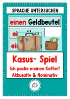 Vorschau - Spiele - Kasusspiel: Ich packe meinen Koffer - Deckblatt