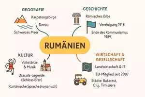 Vorschau - Arbeitsblätter - Arbeitsblatt "Rumänien" + Onlineübung & MP3 + Mindmap + Infografik - Seite 2