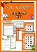Vorschau - Stationenlernen - Roll A Story AUTUMN/ FALL - Würfelgeschichte - Deckblatt
