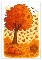 Vorschau - Arbeitsblätter - Bildkarten zum Lied: Der Herbst ist da (Musik, Grundschule) - Seite 2