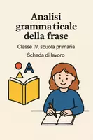 anteprima - Esercizi - Analisi grammaticale della frase - Pagina di copertina