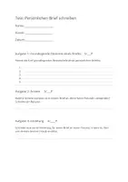 Vorschau - Test - Test Persönlichen Brief schreiben - Deckblatt
