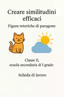anteprima - Esercizi - Creare similitudini efficaci: Figure retoriche di paragone - Pagina di copertina