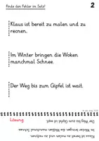 Vorschau - Arbeitsblätter - Finde die Fehler im Satz, einfache Sätze korrigieren (26 ABs) - Seite 2