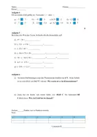 Vorschau - Arbeitsblätter - Klassenarbeit Rationale Zahlen - Seite 1