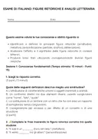 anteprima - Compiti in classe/Test - Figure retoriche e analisi letteraria - Pagina 1