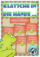 Vorschau - Spiele - Reaktionsspiel - Konzentrationsspiel - Bewegungsspiel - Klatsche in die Hände - Additionen - Zahlenraum 10 - Deckblatt