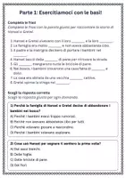anteprima - Schede informative - Raccontare la trama di Hansel e Gretel - Pagina 1
