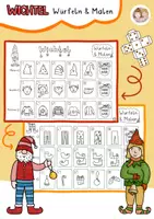 Vorschau - Arbeitsblätter - Weihnachtswichtel Würfeln und Malen - Würfelspiel Kunst - Deckblatt
