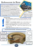 Vorschau - Arbeitsblätter - Das Kolosseum in Rom - Ein Wahrzeichen Italiens - Deckblatt