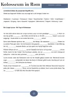 Vorschau - Arbeitsblätter - Das Kolosseum in Rom - Ein Wahrzeichen Italiens - Seite 1