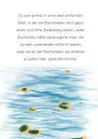 Vorschau - Text - Geschichte "Wie die Buchstaben zueinander fanden" - Deckblatt