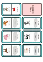 Vorschau - Spiele - Lesespiel: Tiere (Bild und Wort) - Seite 1