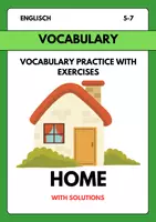 Vorschau - Arbeitsblätter - Home – Vocabulary Practice Worksheet 🏠 | Englisch Wortschatzübungen Zuhause mit Lösungen - Deckblatt