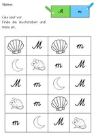 Vorschau - Stationenlernen - Buchstabe M Arbeitsblätter Schreibschrift - Seite 2