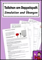 Vorschau - Arbeitsblätter - Teilchen am Doppelspalt – Arbeitsblatt mit Simulation - Deckblatt