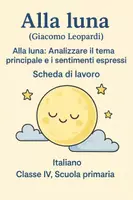anteprima - Schede informative - Alla luna: Analizzare il tema principale e i sentimenti espressi - Pagina di copertina