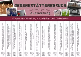 Vorschau - Aufgabenkarten - Nationalsozialismus ⎮ Gedenkstättenbesuch - Abrisszettel - Seite 2