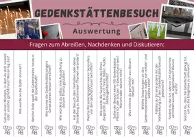 Vorschau - Aufgabenkarten - Nationalsozialismus ⎮ Gedenkstättenbesuch - Abrisszettel - Seite 3