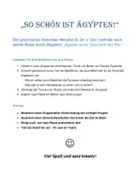 Vorschau - Arbeitsblätter - Rundgang durch das Alte Ägypten – Stationenlernen mit Infotexten, Bildern, Aufgaben & Bewertungsmaßstab - Seite 1