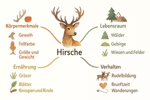 Vorschau - Arbeitsblätter - Arbeitsblatt "Hirsche" + Onlineübung & MP3 + Mindmap - Seite 3