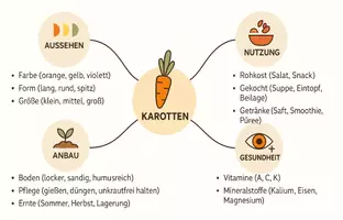 Vorschau - Arbeitsblätter - Arbeitsblätter zum Thema "Karotte" + Lösung & MP3 + Mindmap - Seite 3