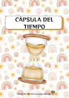 Vista previa - Hojas de trabajo - PLANTILLA CÁPSULA DEL TIEMPO-ESCRITURA-EMOCIONES-TUTORÍA - Portada