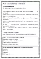 anteprima - Esercizi - Tracciare grafici cartesiani etichettando assi e puntando i dati - Pagina 1