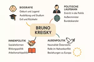 Vorschau - Arbeitsblätter - Arbeitsblätter zum Thema "Bruno Kreisky" + Lösung & MP3 + Mindmap - Seite 1