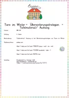 Vorschau - Präsentationen/Tafelbilder - Tiere im Winter – Überwinterungsstrategien – Tafelmaterial/Aushang (Sachunterricht / Biologie) - Seite 1
