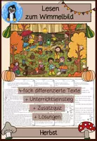 Vorschau - Arbeitsblätter - Materialpaket Herbst, Klasse 3/4, Leseförderung und mehr - Seite 1