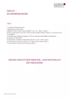 Vorschau - Prüfungsvorbereitung - Schreibübungen | ÖSD | ÖIF | A1-B1 | Materialpaket - Seite 1