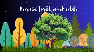 Aperçu - Présentation / Support pour le tableau - Dans ma forêt en-chantée kamishibaï - Page 1
