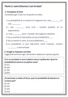 anteprima - Esercizi - Contare i casi favorevoli e i casi totali per calcolare la probabilità - Pagina 1