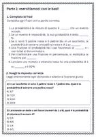anteprima - Esercizi - Esporre la probabilità come frazione e come percentuale - Pagina 1
