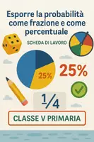 anteprima - Esercizi - Esporre la probabilità come frazione e come percentuale - Pagina di copertina