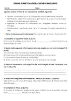anteprima - Compiti in classe/Test - Esame di Matematica: Curve di Inviluppo - Pagina 1