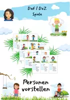 Vorschau - Spiele - Personen vorstellen (ich/er/sie) - Deckblatt