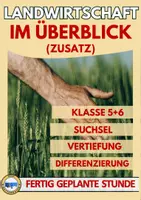 Vorschau - Arbeitsblätter - AB6 Zusatz Suchsel Landwirtschaft Vertiefung - Deckblatt