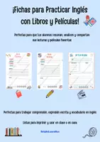 Vista previa - Hojas de trabajo - Fichas de Book y Film Review – ¡Divertidas y fáciles para tus alumnos! - Portada
