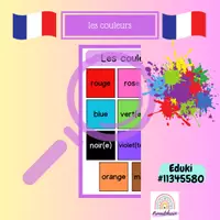 Vorschau - Poster - les couleurs - Französisch - Farben - Deckblatt