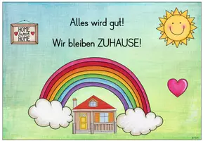 Vorschau - Arbeitsblätter - Alles wird gut - Wir bleiben Zuhause! - Deckblatt