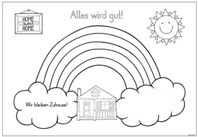 Vorschau - Arbeitsblätter - Alles wird gut - Wir bleiben Zuhause! - Seite 2