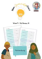 Vorschau - Arbeitsblätter - Wann? Partnerübung DaZ / DaF Niveau A1.2 - Deckblatt