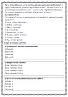 anteprima - Esercizi - Raccolta di materiali: l'accento acuto e grave - Pagina 1