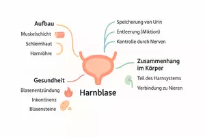 Vorschau - Arbeitsblätter - Arbeitsblätter zum Thema "Harnblase" + Lösung & MP3 + Mindmap - Seite 1