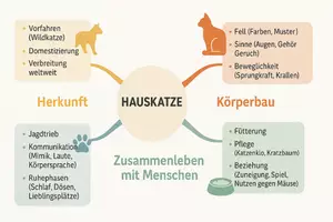 Vorschau - Arbeitsblätter - Arbeitsblatt "Hauskatze" + Onlineübung & MP3 + Mindmap - Seite 2