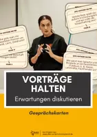 Vorschau - Anderer Materialtyp - Gesprächskarten Vorträge halten - Deckblatt