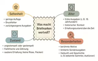 Vorschau - Arbeitsblätter - Arbeitsblätter "Was macht Briefmarken wertvoll?" + Lösung & MP3 + Mindmap - Seite 3